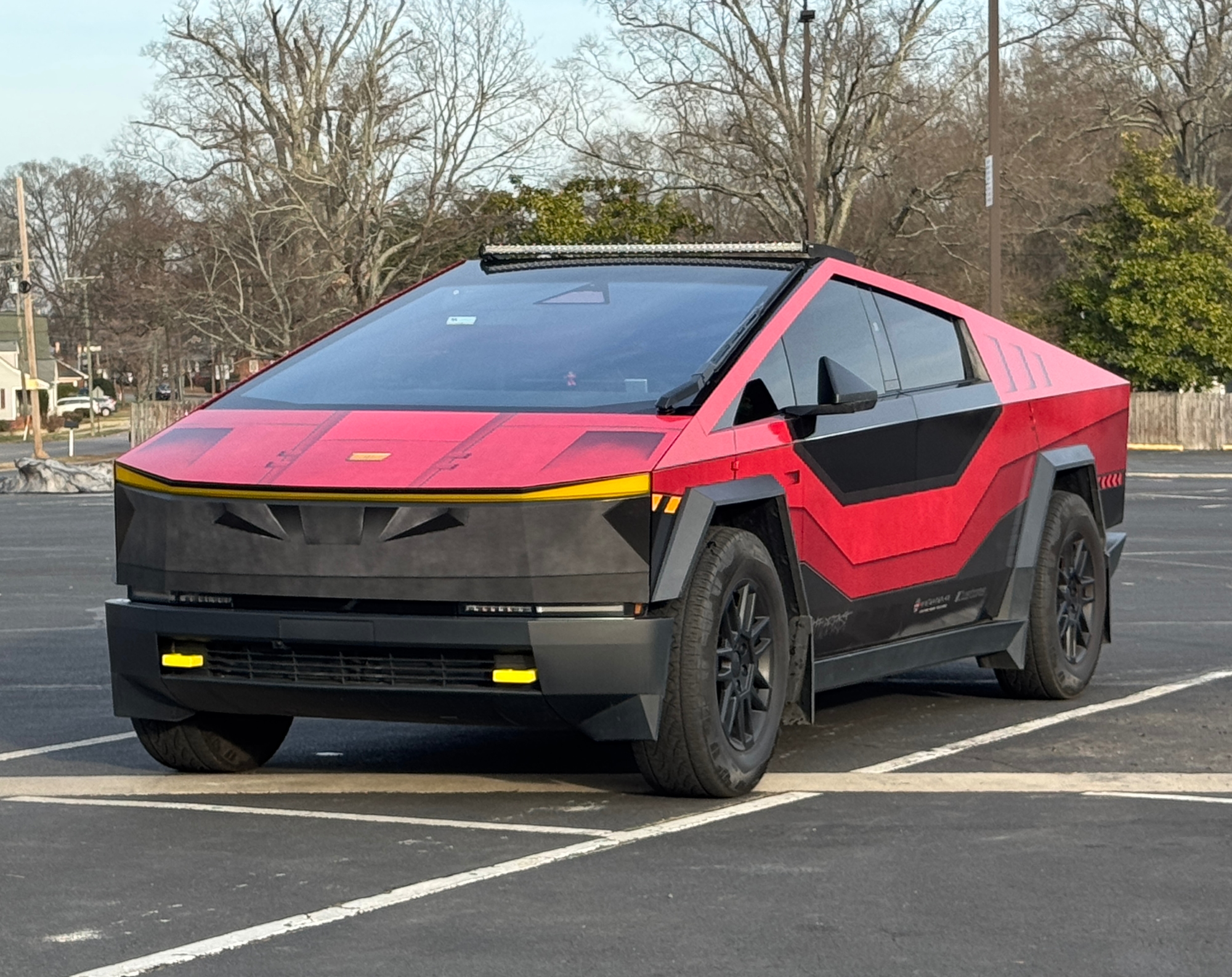 Tesla Cybertruck Battle Beast wrap design